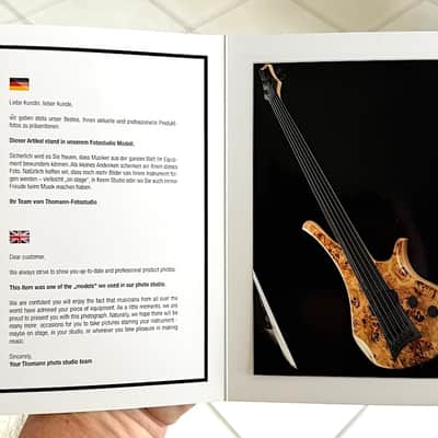 Marleaux Diva 5-String Fretless Bass 2021 - stunning Poplar Burl its the finest Fretless made today ! image 14