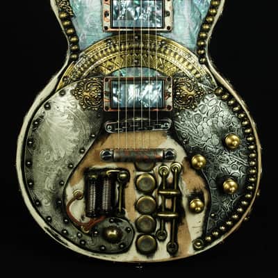 Gibson Les Paul Studio Electric Guitar Steampunk'd by Franco Design Studio image 1