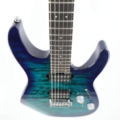 Charvel Pro-Mod Plus DK24 HH 2PT EB QM Guitar w/ Seymour Duncan Pickups & Gig Bag - Chlorine Burst image 10