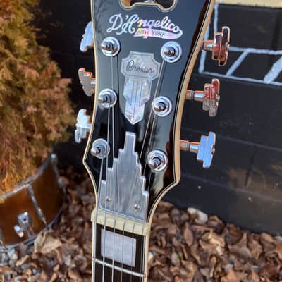 D'Angelico Premier Brighton Electric Guitar, w/ Free Hard Case, Ice Blue Metallic image 4
