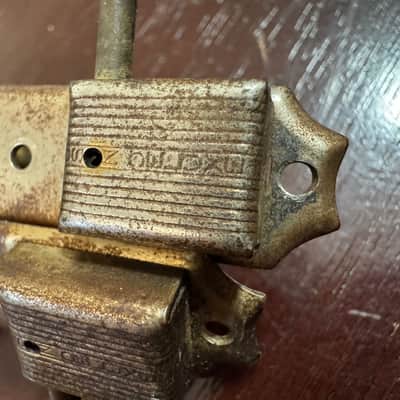 Gibson Vintage 1947 - 1952 Kluson PAT. APPLD 3 in a Row Tuners ES 1948 1949 1950 1951 Rare image 3