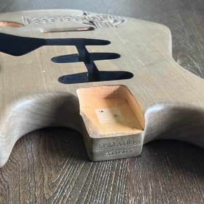Strat body carved by McMahon Artistry Infinity Cross - Nitrocellulose image 11
