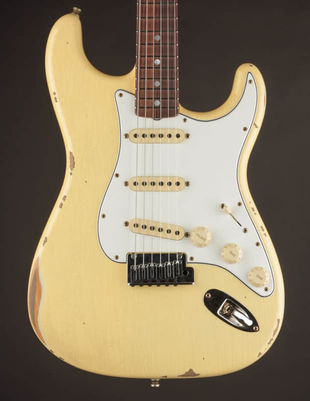 Fender Custom Shop Strat Pro NAMM 2025 Aged Vintage White/Relic image 1