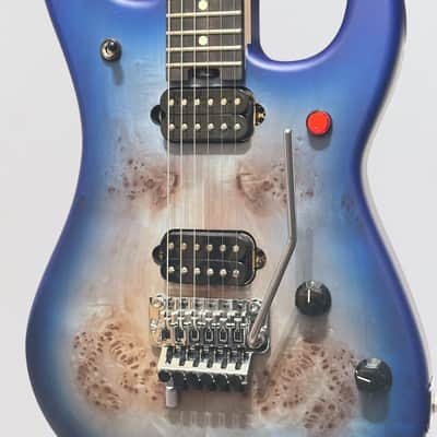 EVH 5150 Series Deluxe Poplar Burl Electric Guitar - Aqua Burst image 7