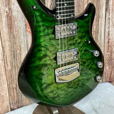 Ernie Ball Music Man BFR Majesty 6-String #42/100 - Malachite w/Softshell Case image 1