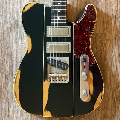 Big River “Liam” • Heavy Aged Black over Metallic Gold Top Nitro • R.Maple/Rosewood • Onamac Pick Ups image 1