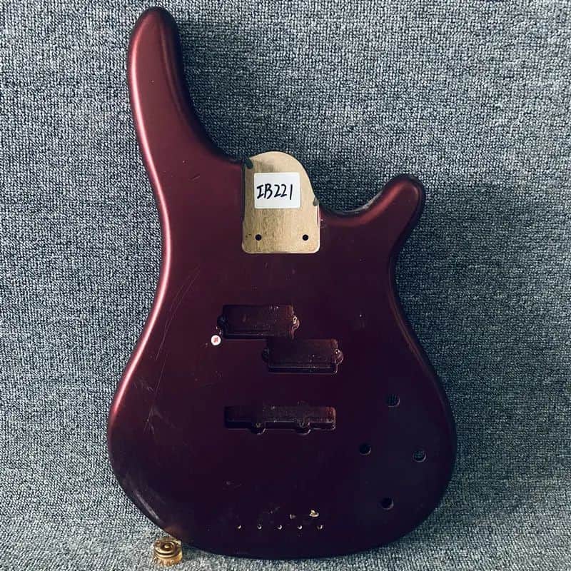 Wine Red 4 String Bass Basswood Body DIY Project image 1