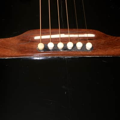 1986 Gibson Black Acoustic Guitar Prototype_(Chet Atkins?)_Thin Body_Sharp Cutaway_Original Case image 16