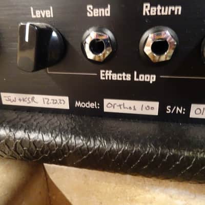 KSR Amplification Orthos Mk2 100w 2023 - Black Snake Skin Finish image 8