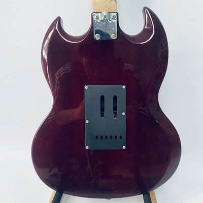 J&D Red Guitar Body with Maple Neck, Rosewood Fingerboard image 4