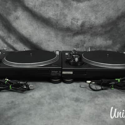 Technics SL-1200 MK5 Black pair Direct Drive DJ Turntable in very good Condition image 17
