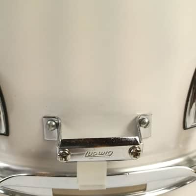 Ludwig 10x14"White Cortex Marching/Parade Snare Drum Rocker Black/White 4Ply P85 image 4