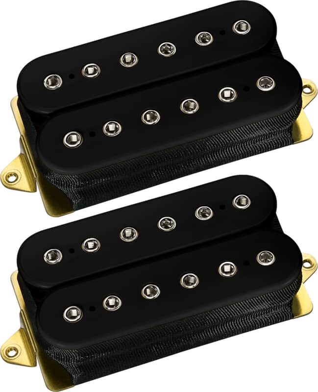 DiMarzio DP219 + DP220F D Activator Humbucker Neck/Bridge Pickup Set, F-Spaced, Black image 1