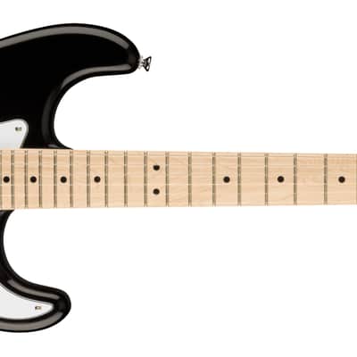 Affinity Series® Stratocaster®, Maple Fingerboard, White Pickguard, Black image 1