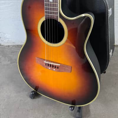 Vintage Ovation Applause AE-38 w hard case 1976 Sunburst image 1