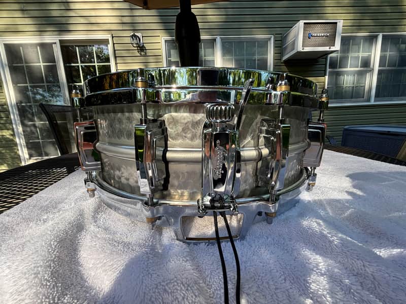 Ludwig 5x14 Hammered Aluminum Supra Acrophonic image 1