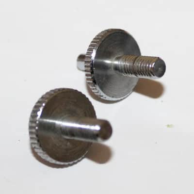 Vintage 1970's Gibson Chrome Nashville Bridge Studs Wheels 1974 1975 1970s Les Paul SG ES image 2