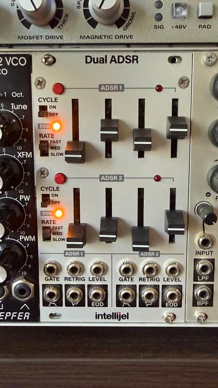 Intellijel Dual ADSR Eurorack Synth Module 2015 - 2018 - Silver image 1