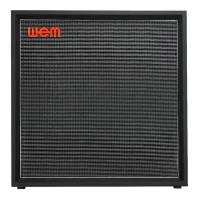 WEM Silver Starfinder 412 Speaker Cabinet with 4x12 Speakers, 150 Watts, 16 Ohm, Birch Ply Construction, Black image 1
