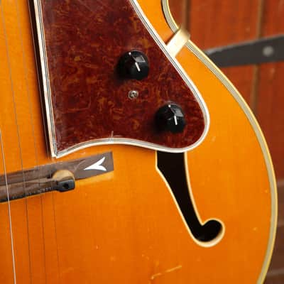 Aria Pro II FA-03 Natural Archtop Hollowbody Electric Guitar Pre-Owned image 6