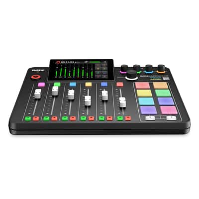 Rode RODECaster Pro II Podcast Production Console with 2x StreamEye PDM-3 Podcast Equipment Bundles and 2x Adjustable Microphone Boom Arms image 3