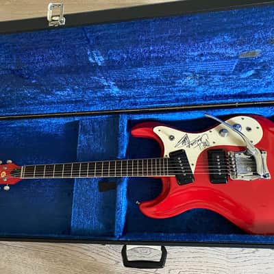 Mosrite Of California The Ventures Model Red Signed By Don Wilson Japan Vintage OHSC MIJ image 22
