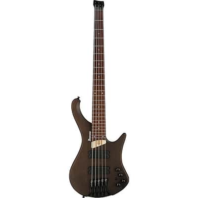 Ibanez EHB605 Ergonomic 5 String Headless Bass Guitar - Walnut Flat image 3