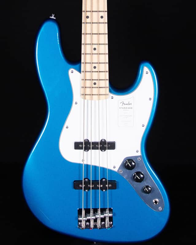 Fender Standard Jazz Bass, Maple FB, Aqua Marine Metallic image 1
