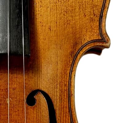 Vintage 4/4 Violin Outfit – Beautiful Flamed Maple Back – Old European Labeled Violin with Bow & Case – Warm Resonant Tone (Video) image 19