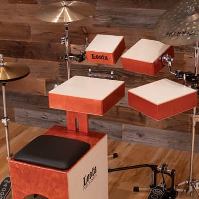 LOOTA PERFORMER 5 PIECE DRUM KIT, WILD CHERRY, WITH RIGHT FOOT PEDAL image 11