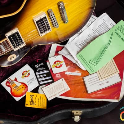Gibson Les Paul Standard Custom Shop Slash Signature Piezo 2003 SL 055 - 1200 First Run Tobacco burst -VIDEO- image 2