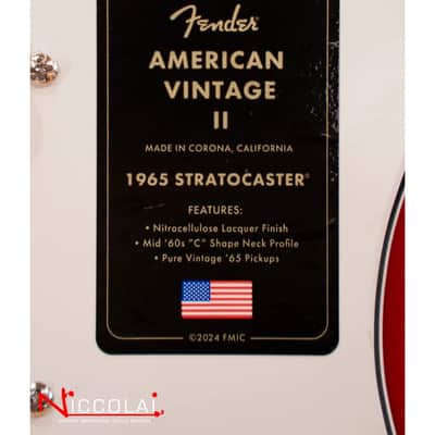 FENDER American Vintage II 1965 Stratocaster, Round-Lam Rosewood Fingerboard, Candy Apple Red image 5