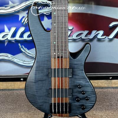 Schecter - Charles Berthoud - CB-5 - 5-String Active Bass Guitar - See Through Black Satin Finish image 10