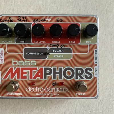 Electro-Harmonix Bass Metaphors Preamp / EQ / Comp 2008 - 2019 - Red image 1