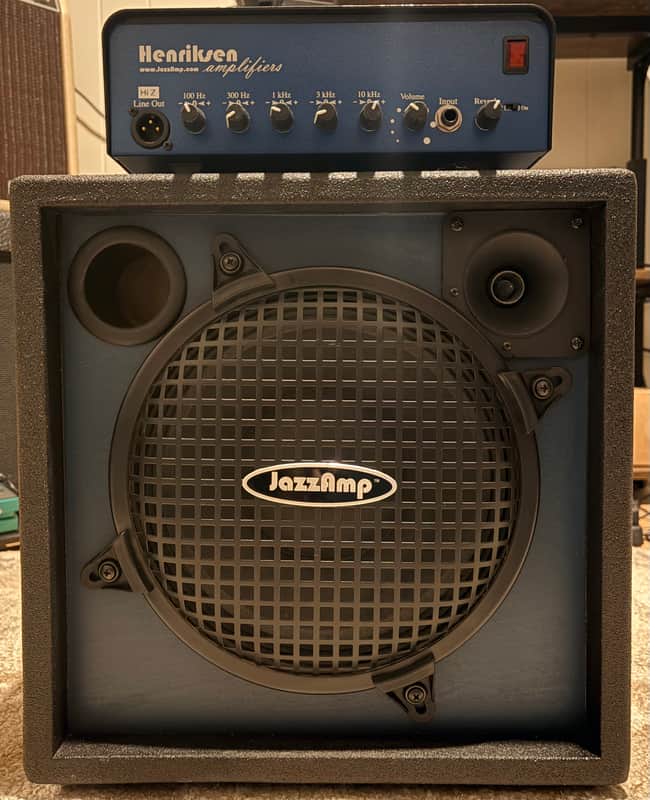 Henriksen Jazz Amp w/112 Cabinet 2006 - Black and Blue image 1