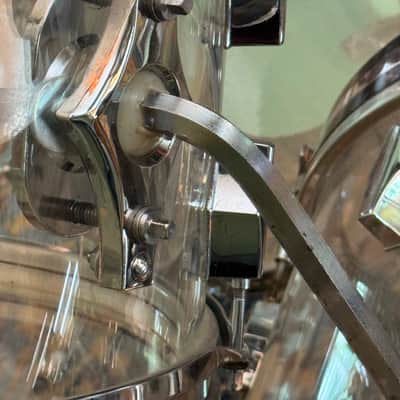 Fibes Vintage 70's 5 Piece Acrylic Drum Set Rare image 7