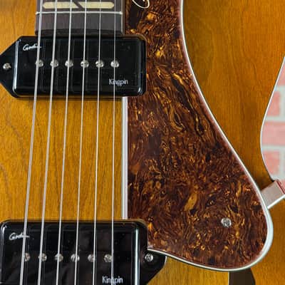Godin 5th Avenue Jumbo P90 Hollow-Body Electric Guitar - Harvest Gold image 6