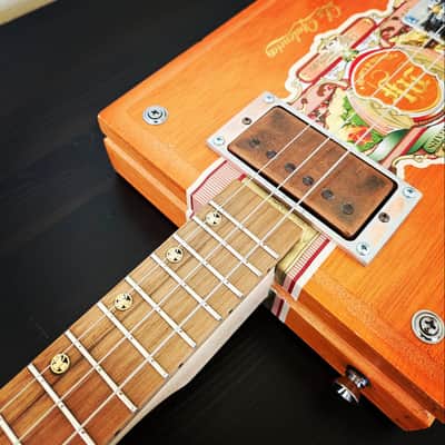 Smokin G Guitars 3 String Electric Cigar Box Guitar 2025 - Maple/Walnut image 3
