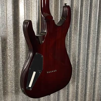 ESP LTD H-200 Flame Top Dark Brown Sunburst Guitar & Case #1026 Used image 10