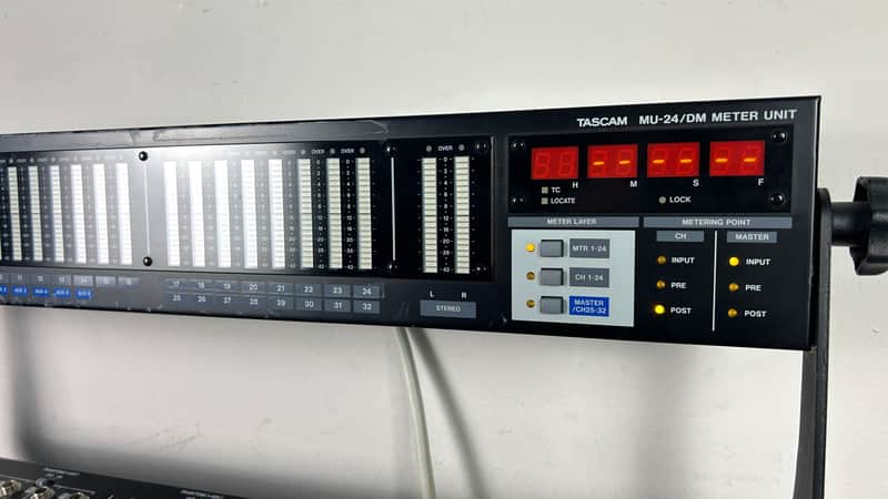 Tascam DM-24 Digital Mixer w/ MU-24 Meter Bridge - Black | Reverb