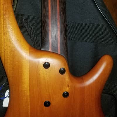 Ibanez SR1200E-VNF Premium 5-String Bass Left Handed 2010s Vintage Natural Flat image 7