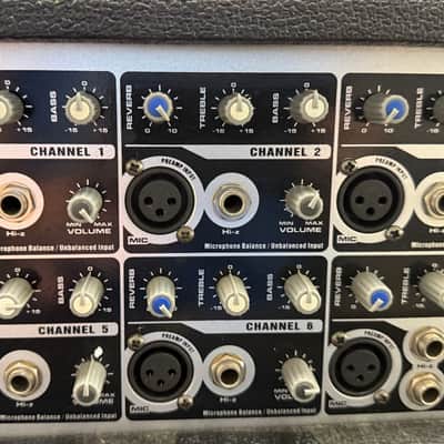 Guardian Audio B8MP3 8-Channel Powered PA Mixer Head w/ USB MP3 Player & Effects image 3