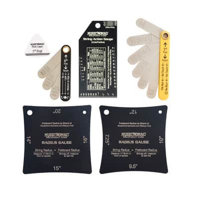 MusicNomad Precision 6 pc. Guitar Setup Gauge Tool Set (MN604) image 1