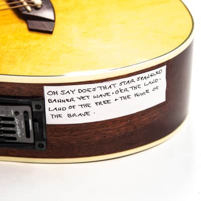 Fender Malibu Acoustic SCE NAT Owned by Nils Lofgren image 10