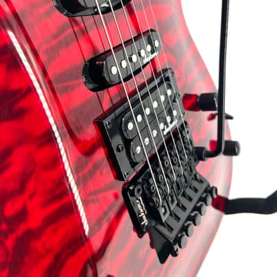 Jackson JS34Q Dinky DKA-M 2023 - Transparent Red Quilt Maple Top image 6