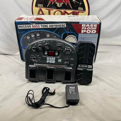 Line 6 Bass Floor POD Multi-Effects Processor Pedal with Box and Power Supply image 1