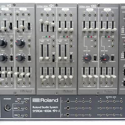 Roland SYSTEM-100M D Set  Vintage Analog Modular Synthesizer w/ 181 CV Keyboard & DIN Connectors image 3