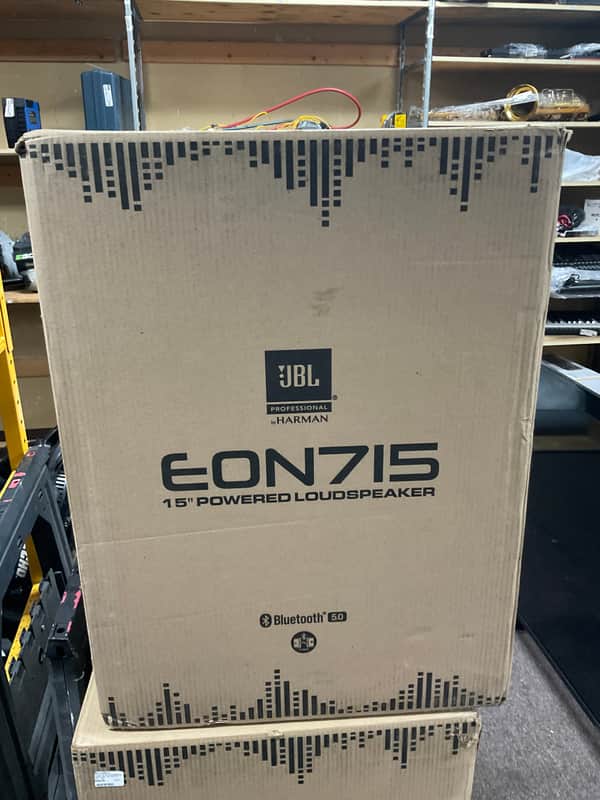 JBL EON715 2-Way 1300-Watt Powered Loudspeaker 2021 - Present - Black image 1