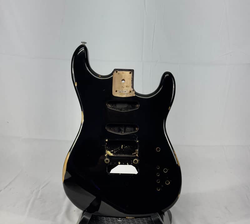 LaSiDo Super Strat Style Electric Guitar Body Made In Canada 1990’s - Black image 1