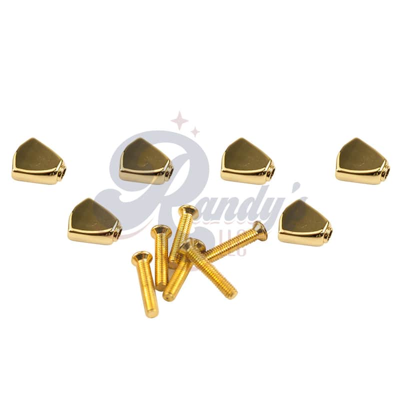 Kluson Replacement Tuner Buttons for Contemporary Diecast Series (6-Pack) Keystone - Fits Gibson® CLOSEOUT-Gold - KTMB04G - Gold image 1